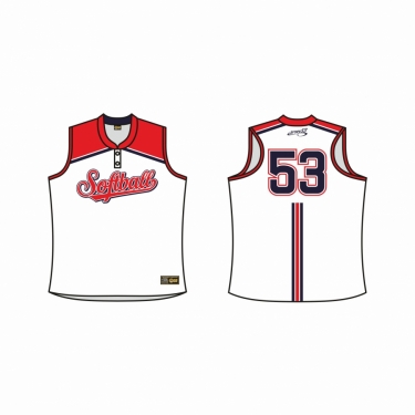 Softball Racerback Two Button 01